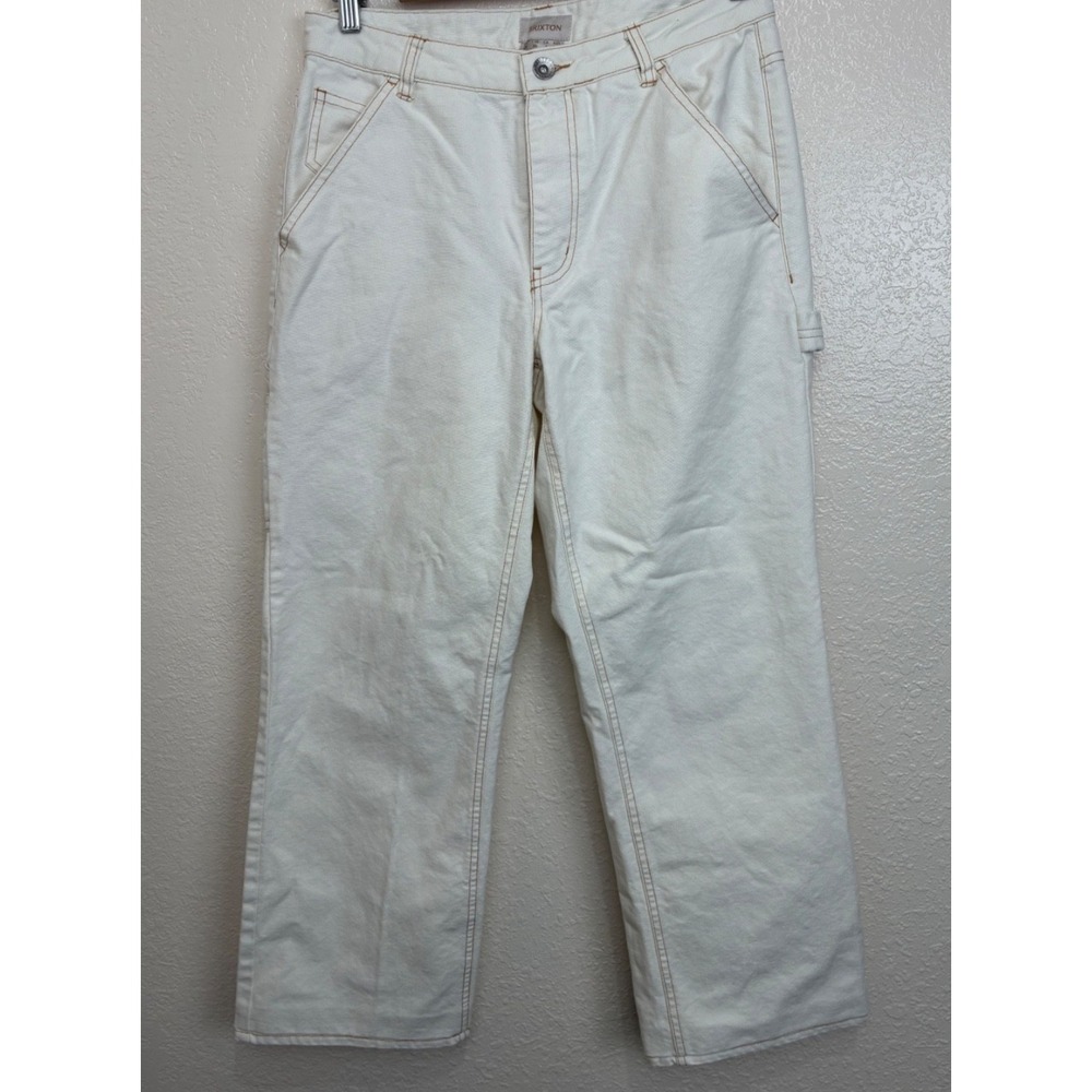 Brixton‎ Women's Essex Painter Pant Jeans Egret White Size 26 Y2K Hipster Urban